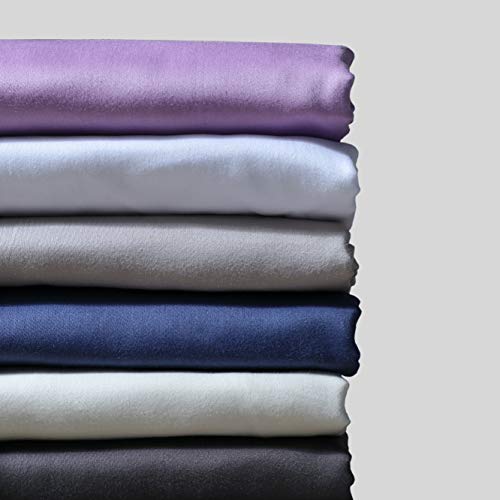 Fabdreams 100% Organic Cotton Full Size Sheet Set | 400 Thread Count Sheet Set | Gots Certified | Long Staple Cotton | Upto 17" Elasticised Deep Pockets | Soft Silky Shiny | Light Gray #TOP6