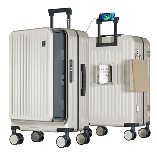 [Redamancy] �X�[�c�P�[�X �t�����g�I�[�v�� �ЊJ�� �g���@�\�t PC �L�����[�P�[�X YKK�t�@�X�i�[ �X�g�b�p�[�t �É� �_�u���L���X�^�[ USB�|�[�g �J�b�v�z���_�[�t �X�}�z�X�^���h�t �y�� ��e�� �ϏՌ� �L�����[�o�b�O �C�w���s �o��