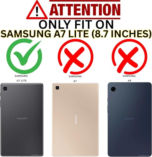 Image of SUPER-ME Samsung Galaxy TAB A7 LITE Flip Cover | Heavy Magnet | Scratch-Free Vegan Leather | 3 Pockets | Extra Durable & Best Fit (Brown)