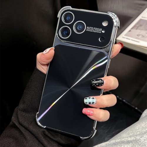 RNOZX For iPhone 16 Plus�p �������b�L���H �A�[�}�[ �O���b�^�[ �I�[���� �O���b�V�[ �X�}�z�P�[�X �����Y �J�����ی�J�o�[�iFor iPhone 16 Plus�p/�u���b�N�j