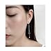 A&C Fashion Korean Version Chic Asymmetric Ear Line for Women. Unique Handmade Earrings Jewelry for Girl. (Silver Color)