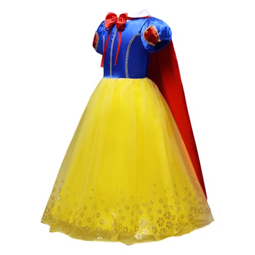 Vestido de Princesa Amarillo para Niñas 4-5 Años miniatura 2