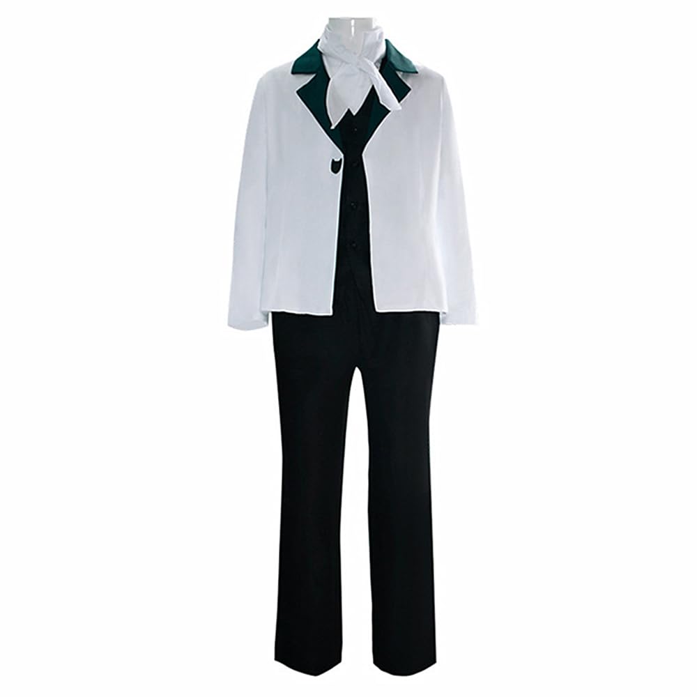 Charous Anime Manga Bungo Stray Dogs Cosplay Edgar Allan Poe Kostüm, Uni-Uniform-Set für Festivals, Auftritte und Cosplay