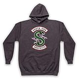 My Icon Art & Clothing River TV South Side Serpents - Sudadera con capucha para adulto, gris, XXL