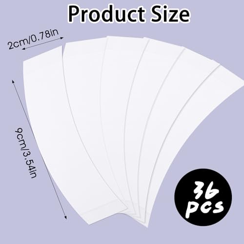 36PCS Wig Tapes, Invisible Waterproof Double Side Tape for Wigs, Lace Front Wig Tape, Wigs Lace-Tape for Fixing-Wigs, Double Sided Hair Strips for Toupee (White)