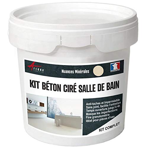 Kit Betonbeschichtung Kunstharz Beton Badezimmer Begehbare Dusche Wasserdichte Beschichtung Gazellen Grau Rosa Kit 10 M2 2 Couches Amazon De Baumarkt