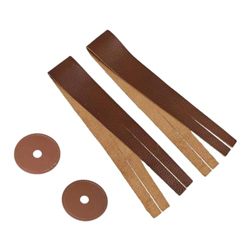 Sangles pour cymbales Baoblaze en simili cuir marron avec coussinets pour percussion (2 pièces)
