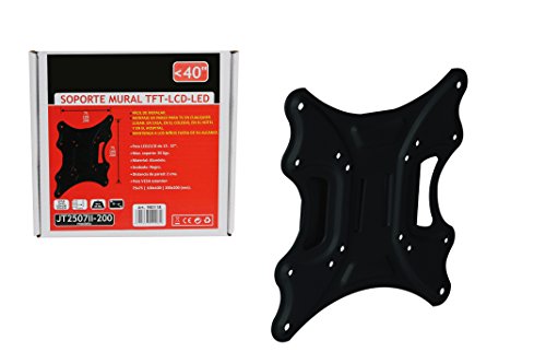 Bcalpe 663435 Soporte Mural Fijo, Negro