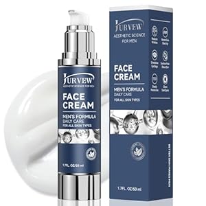 6-in-1 Face Cream for Men – Anti-Aging Moisturizer with Hyaluronic Acid & Niacinamide, Reduces Wrinkles, Dark Spots, Under Eye Bags, For Dry Skin, Daily Hydrating Face & Eye Treatment (1.69Oz)