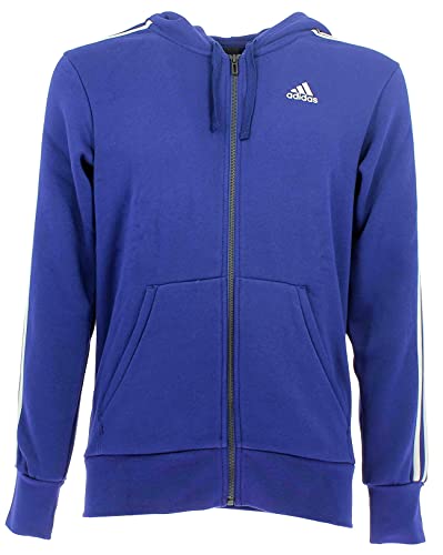adidas ESS 3S FZ B Chaqueta, Azul/Blanco (Mystery Ink f17), S para...