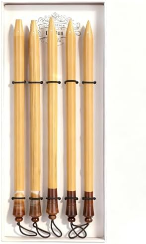 5PCS Bamboo Pens, Comic & Arabic Calligraphy Dip Pens (Bamboo Tip Set)