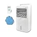 Aigostar Raffrescatore d'aria con capienza max da 15L, 60W, 3 modalità selezionabile con telecomando. Timer 7 ore. 386m³/h. 2 blocchi ghiaccio inclusa