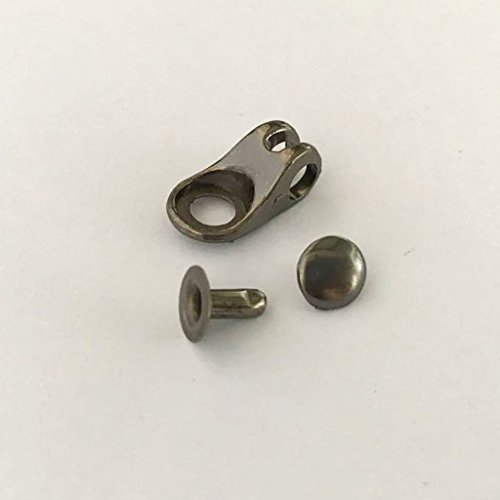 TOOYFUL 40x Boot Lace Hook Lace Fitting Fivela com Rebite para Reparo/acampamento/caminhada/escalada