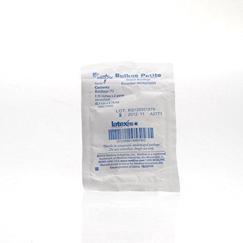 Medline Bulkee II Sterile Cotton Gauze Bandage, 2.25 x 3 yds., Ideal for Wound Care, Pack of 12