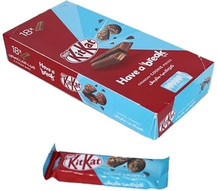 Kitkat 2 Finger Cookie Crumble Tasty to Whole New Levels With Crispy Wafer Layered With Cookie Pieces Encased In Delicious Milk Chocoilate 18X 19.5g (UAE) (B0CZXKD48T) Amazon Price History, Amazon Price Tracker