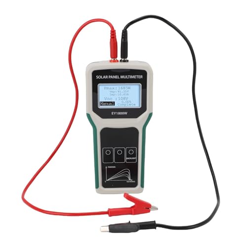 Psytfei Digital Multimeter, EY1800W 20-120V Solar Panel Tester Photovoltaic Multimeter with Backlight Smart MPPT Open Circuit Voltage Troubleshooting Utility Tool