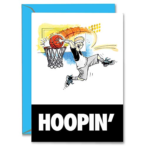 Play Strong Basketball Dunkin' Birthday Card 1-Pack (5X7) Power Player Illustrated Sports Birthday Cards Greeting Cards- Awesome For Basketball Players, Coaches And Fans Birthdays, Gifts And Parties! #TOP7