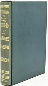 Hardcover The colonial printer, Book