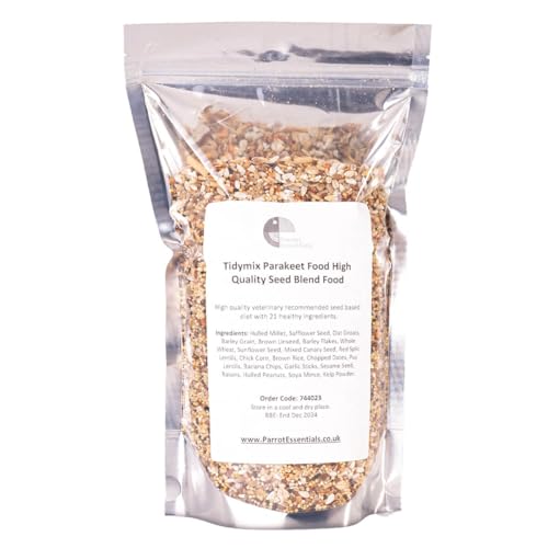 Parrot Essentials Tidymix Manifuctured Premium Quality Parakeet Diet Seed Blend (1.15 kg) - Parrot Food - For Small Birds