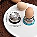ChaLeeMoo Egg Piercer for Raw Eggs, Stainless Steel Egg Poker for Boiling Eggs, Great Eggshell Peeler Tool to Get Good Hard Boiled Eggs, Egg Hole Puncher Pricker with Retractable Pin, Black