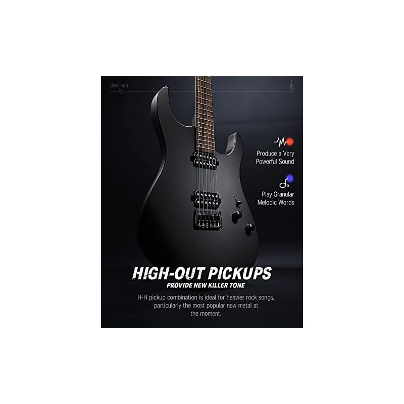 Donner Metal Electric Guitar & 3W Mini Electric Guitar Amp