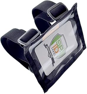 Specialist ID Ultimate Military Armband ID Badge Holder - Heavy Duty Nylon I.D Card Holder with Two Adjustable Elastic Bands - Made in The USA (Black)