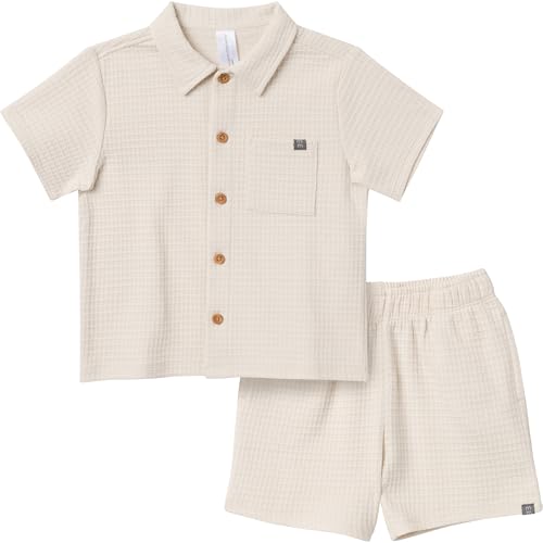 Image of Modern Moments by Gerber baby-boys 2-piece Resort Shirt & Short Set