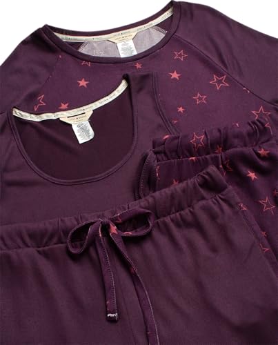 Image of Lucky Brand Women's Pajama Set - 4 Piece Sleep Shirt, Tank Top, Pajama Pants, Lounge Shorts (S-XL)