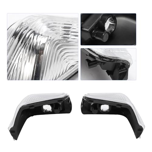 ZEALfix Außenspiegel-Anzeigelampenlinse, Rückspiegel-Signalleuchte, links und rechts, Set für Mercedes Sprinter V-W Crafter 2006–2017, A0018228920 2E0953049A, A0018229020, 2E0953050A