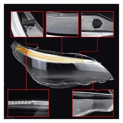 Rénover vos optiques avec la coque de phare BMW E60 E61 2008-2010 LED AFS avec trou