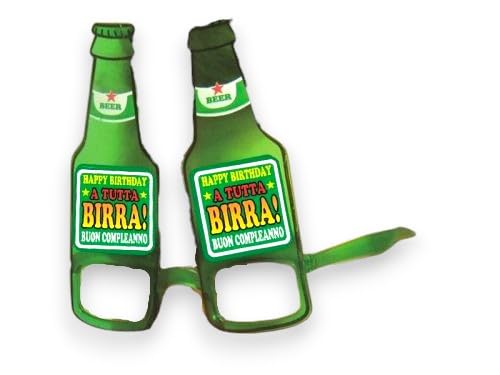 DOR import S.r.l. OCCHIALI PARTY bottiglia di birra - accessori idea regalo Compleanno generico