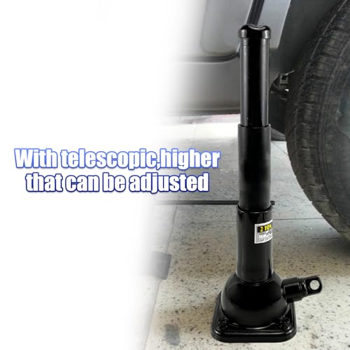 Image of RYANSTAR RACING 2 Ton Heavy Duty Spiral Jack & Stand Combo for Trucks /SUVs - 4000 lb Capacity, 7.08 inch-15.35 inch Lift, Compatible with F150, Silverado, Ram, Toyota 4x4