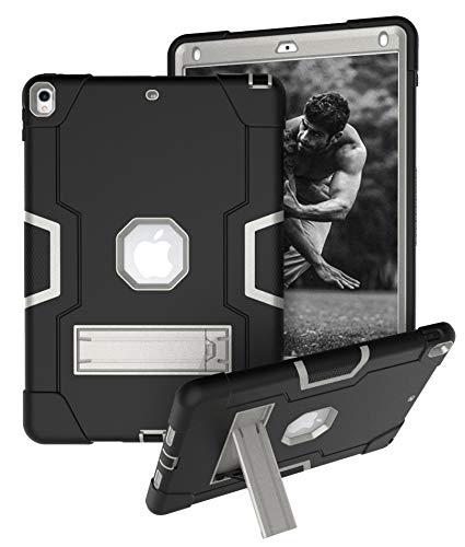 iPad Air 3 (10.5-inch 2019) Case,iPad Pro 10.5 Case, Yoomer Three Layer Heavy Duty Shockproof Rugged Kickstand Silicone+Hard PC Bumper Defender Case for iPad AIR 10.5
