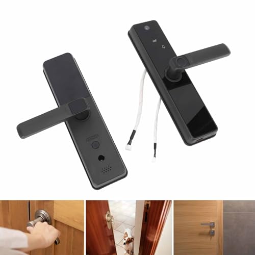 Fechadura Digital de Porta, Senha Fácil de Instalar para Aplicativo, Desbloqueio 5 Em 1, Fechadura I