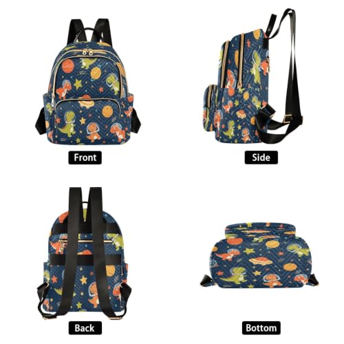 Mini mochila de moda y bolso casual multicolor con estrellas y planetas 2