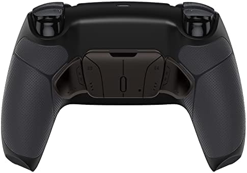 eXtremeRate Czarny Gumowany Grip Programowalny Zestaw Remap RISE4 dla ps5 BDM 010/020 Controller, Płyta Uaktualniająca & Przeprojektowana Tylna Powłoka & 4 Powrót Przyciski dla ps5 Controller - Controller Nie jest Wliczony W
