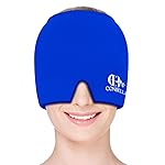 Migraine Relief Cap, Soothing Headache Ice Face Mask Products, Hot and Cold Therapy, Migraine Headache Relief Cap for Migraine, Sinus, Puffy Eyes, Tension, Stress and Hangover(Blue)