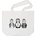 Azeeda 'Poupées Matryoshka' Sac en Coton Blanc (BG00007488)