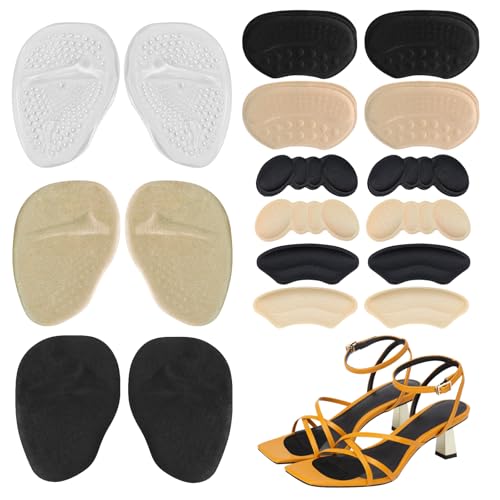 9 Pairs Ball & Heel Cushion Set - best shoe inserts for fat pad atrophy