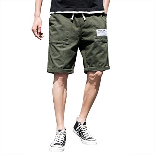 Short de sport homme vert XXXL uni pour entraînement fitness