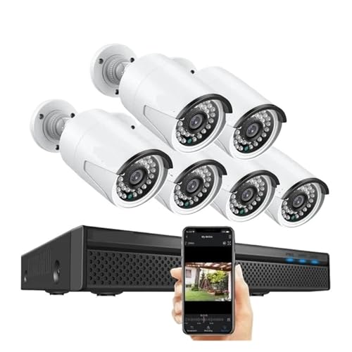 5MP 8MP POE ZLeBJVXe H264+ 8CH NVR 4 6 8 PCS 2.8mm iCgrWJ IP66 ό IP J(4T,8MP 6Pcs Camera)