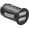 goobay 44177 2-poorts auto – 2,4 A autolader – min sigarettenaansteker dual USB-lader – geschikt voor auto’s en…