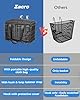 Zacro Bike Basket Front/Rear, Folding Bicycle Basket with Removable Liner Bag, Large Quick Release Design Metal Ebike Basket for Adult Women/Men Carrying Dogs, Pets, Fruit & Grocery #1