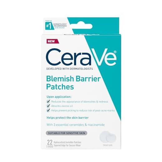 CeraVe Hydrocolloid Pimple Patches with Niacinamide, Ultra-Thin, 22ct