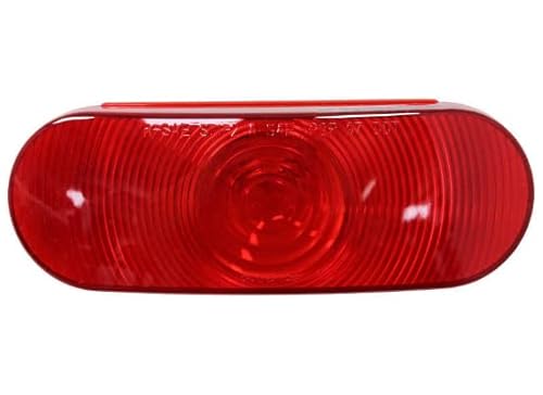 Optronics 6" Oval Red Incandescent Stop Turn Tail Light With Pl-3 Connection St70Rb #TOP1