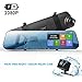 Produktbild DuDuBell Dashcam, 10,9 cm (4,3 Zoll) Touchscreen, Spiegel-Dashcam mit 1080p Frontkamera und IP68 wasserdichte LED-Rückkamera, 290 Grad Weitwinkel-DVR, Dashcam mit 6G und HDR