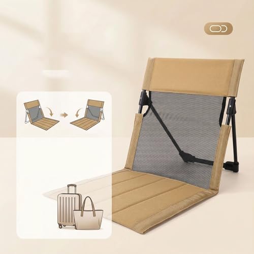 Chaise de camping pliable et siège de sol nomade léger pour vos sorties