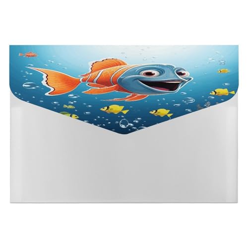 Classeur accordéon poisson sous la mer pour ne plus perdre vos documents importants