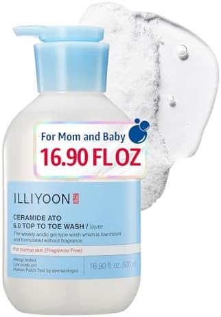 Ceramide Ato 6.0 Top to Toe Wash - Mild Cleanser for Baby body, 16.9 Fl Oz (500ml)