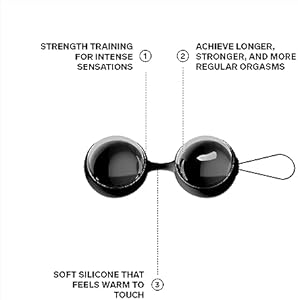 LELO Beads Noir Las bolas chinas de lujo, Matte Black (Negro) (7694)
